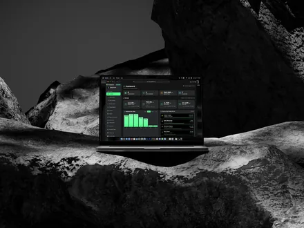 Laptop mit der EVL-Verwaltungssoftware